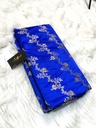 Banarasi mashru katan saree in royal blue shade with stone work